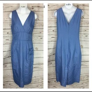 J.CREW SIZE SMALL BLUE WIGGLE DRESS EASTER SPRING